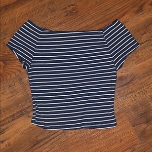 Brandy Melville striped crop top